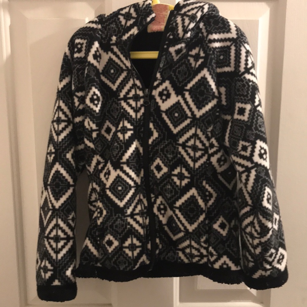 Faded glory fleece zip up jacket